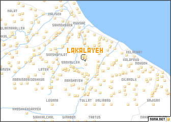 map of Lākalāyeh