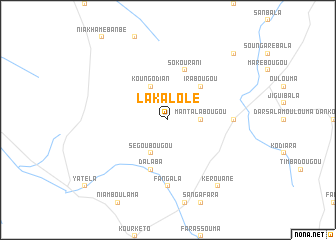 map of Lakalolé