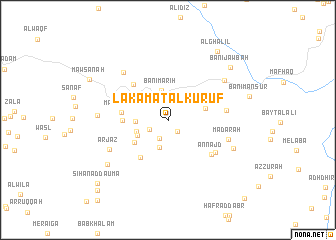 map of Lakamat al Kurūf