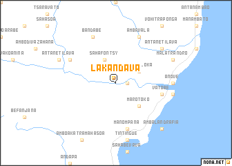 map of Lakandava