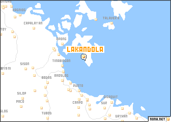 map of Lakandola