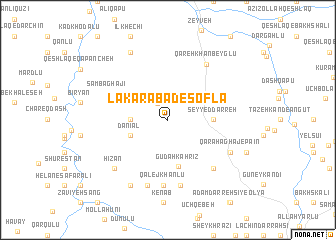 map of Lakarābād-e Soflá