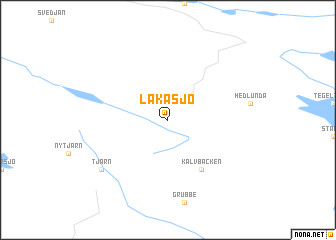 map of Lakasjö