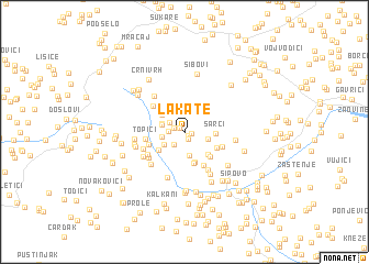 map of Lakate