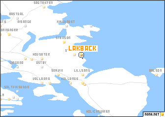 map of Lakbäck