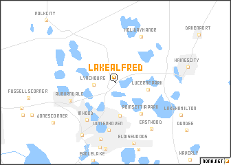 map of Lake Alfred