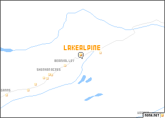map of Lake Alpine