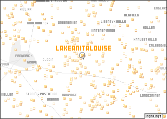 map of Lake Anita Louise