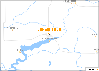 map of Lake Arthur