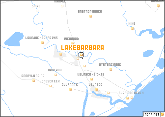 map of Lake Barbara