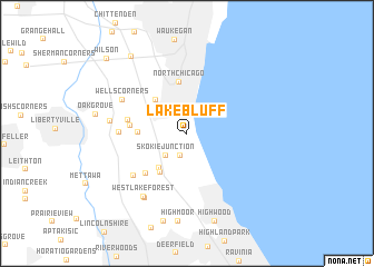 map of Lake Bluff