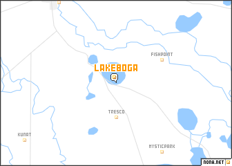 map of Lake Boga