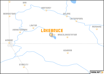 map of Lake Bruce