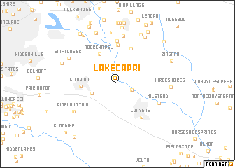 map of Lake Capri