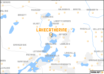 map of Lake Catherine