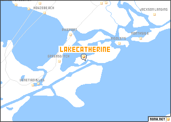 Lake Catherine Louisiana Map Lake Catherine (United States - Usa) Map - Nona.net