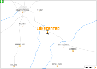 map of Lake Center