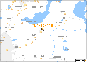 map of Lake Charm