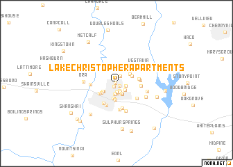 map of Lake Christopher Apartments