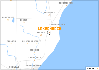 map of Lake Church