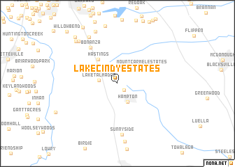 map of Lake Cindy Estates