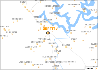 map of Lake City