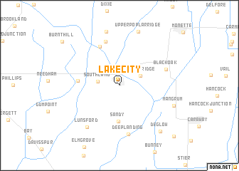 map of Lake City