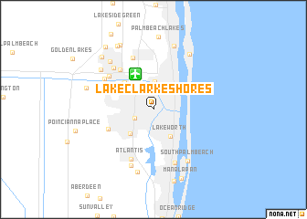 map of Lake Clarke Shores