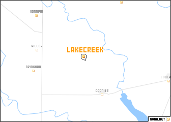 map of Lake Creek