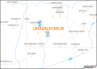 map of Lake Dalecarlia