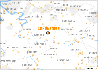 map of Lake Denise