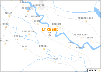 map of Lake End
