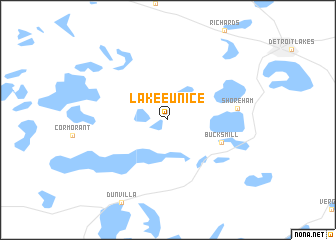 map of Lake Eunice