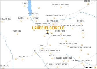 map of Lakefield Circle