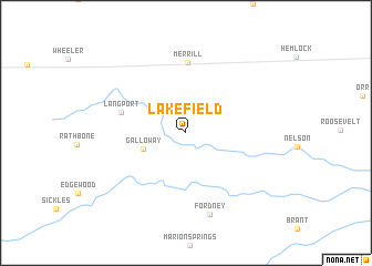 map of Lakefield