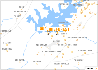 map of Lake Forest