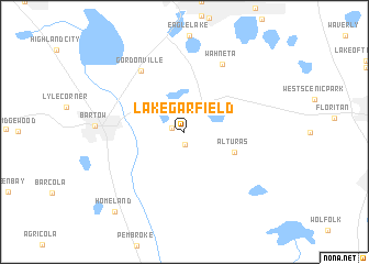 map of Lake Garfield