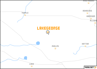 map of Lake George