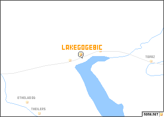 map of Lake Gogebic