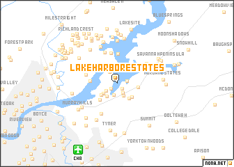 map of Lake Harbor Estates