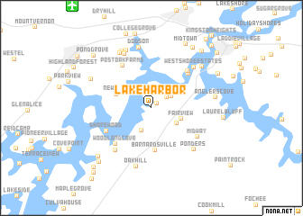 map of Lakeharbor