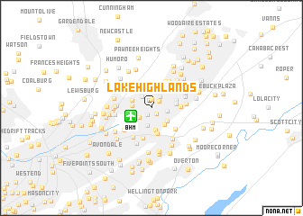 map of Lake Highlands