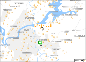 map of Lake Hills