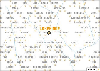 map of Lakehinde