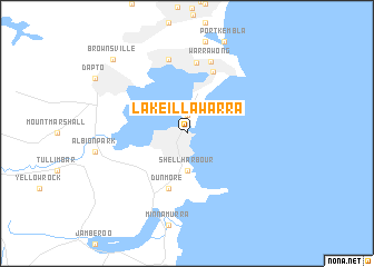 map of Lake Illawarra