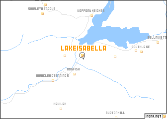 map of Lake Isabella