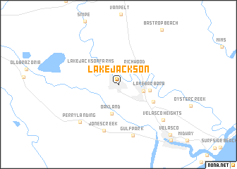 map of Lake Jackson