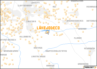 map of Lake Jodeco