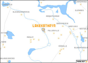 map of Lake Kathryn