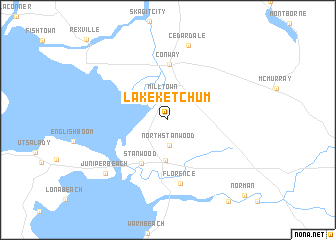map of Lake Ketchum